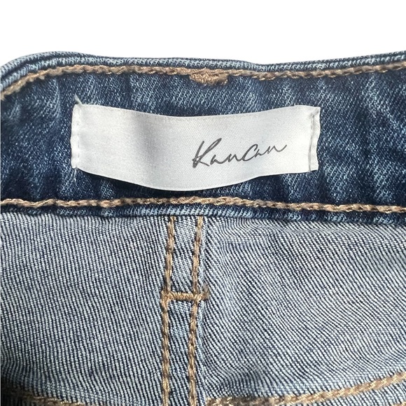 KanCan Shelly High Rise Boyfriend Jeans Paint splatter and Light wash SZ 9/28 - Picture 8 of 11